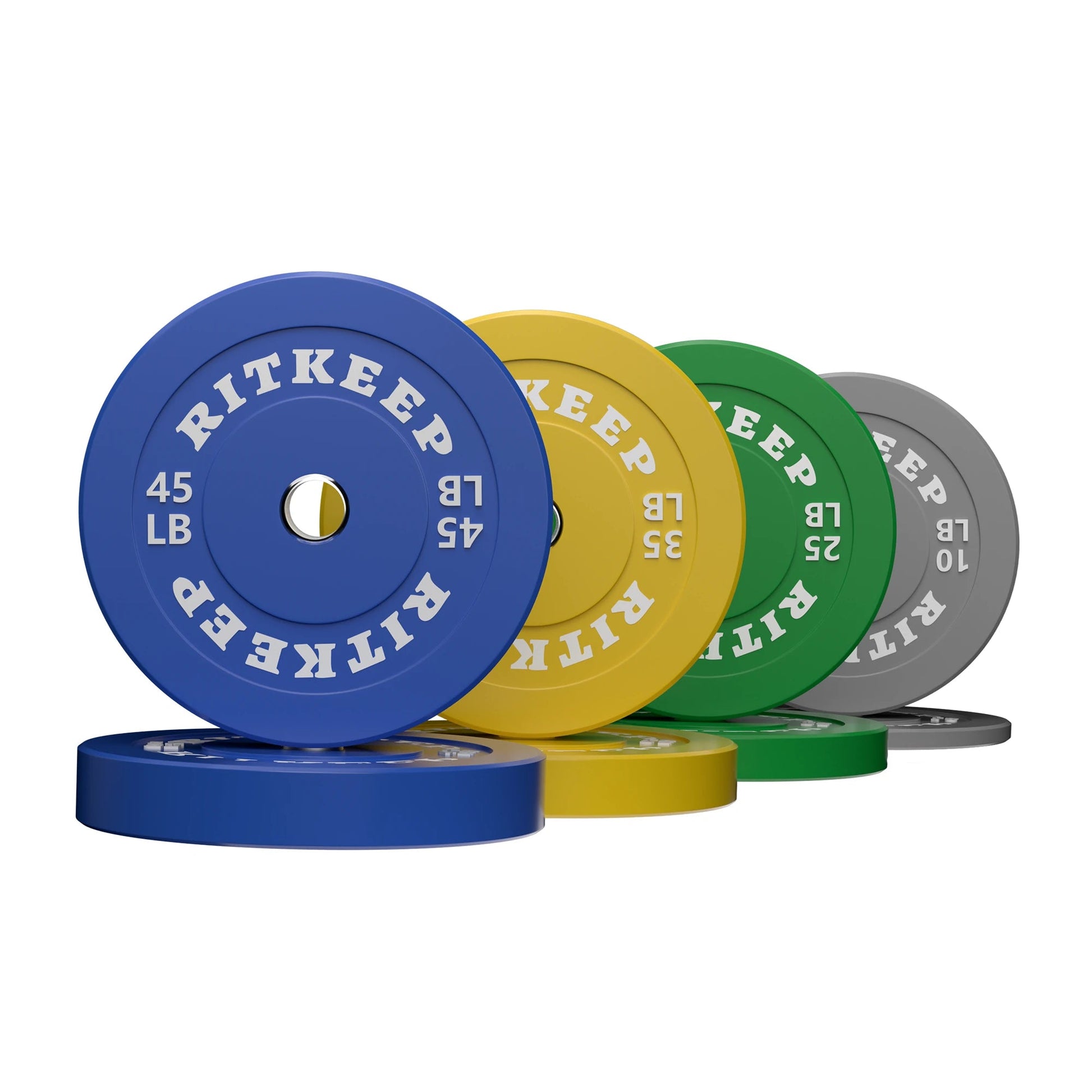 2" Olympic Low Bounce Color Rubber Bumper Weight Plates
