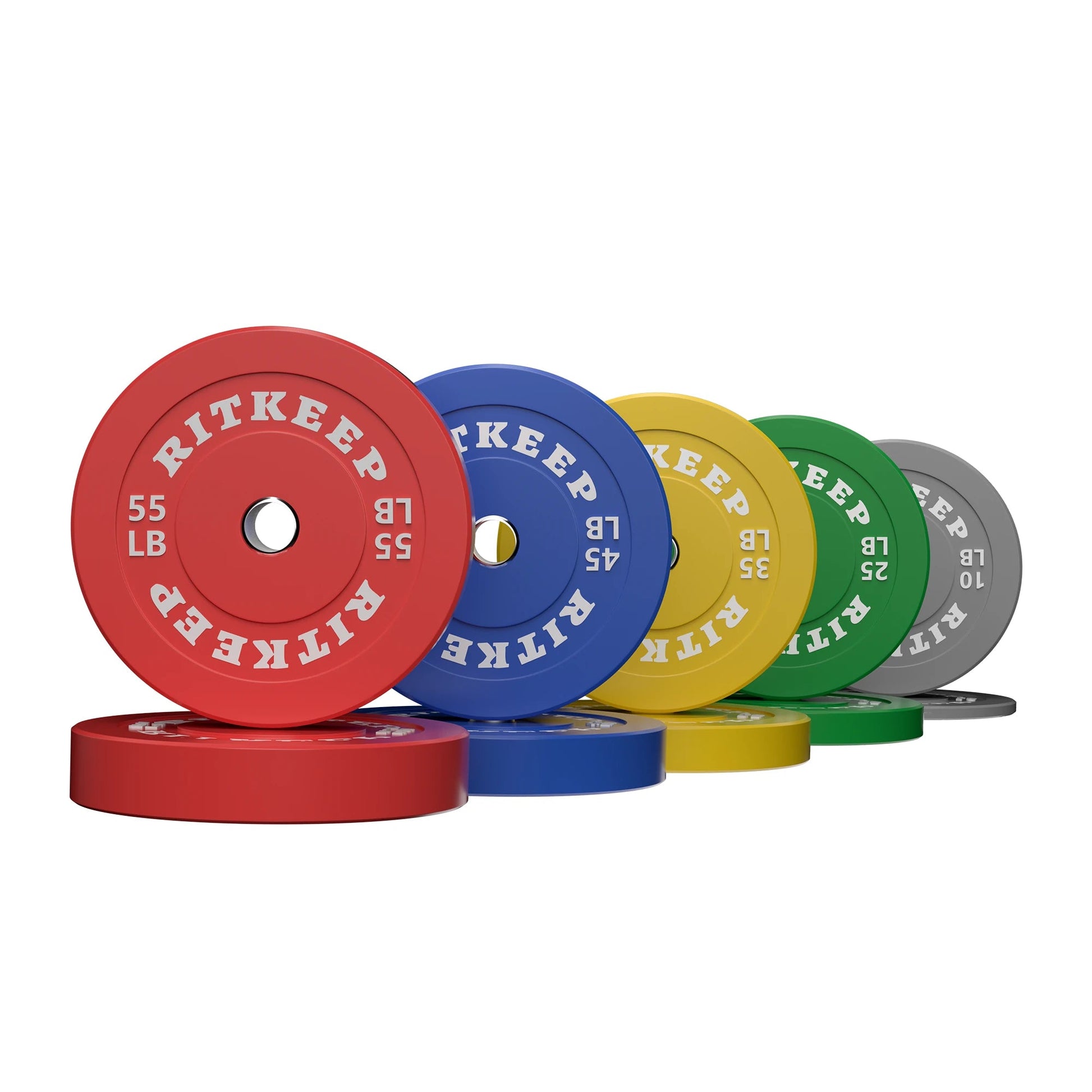 2" Olympic Low Bounce Color Rubber Bumper Weight Plates